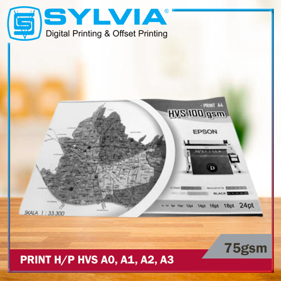 Print A2 Hitam Putih HVS 75gsm 