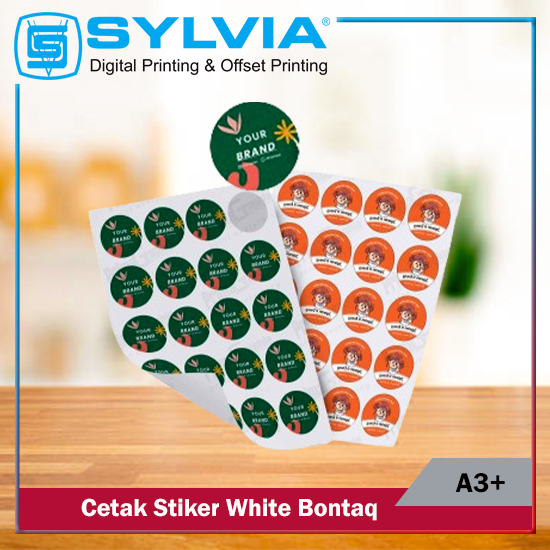 Stiker White  Bontaq A3+